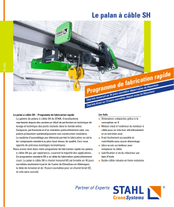 Le palan à câble SH - STAHL CraneSystems GmbH