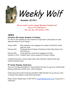 weekly wolf 11.28.14 - Black Hawk Middle School