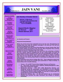 November 2014 - Jain Society of Greater Detroit