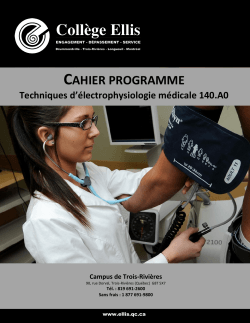 Cahier programme