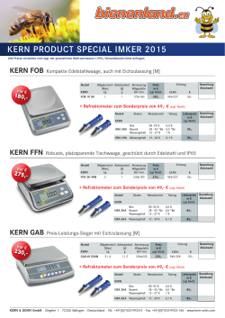KERN PRoduct SPEcial iMKER 2015