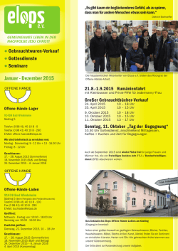 Januar - Dezember 2015