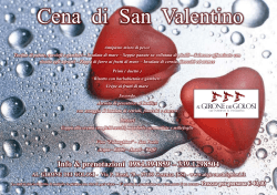 Cena di San Valentino - Al Girone Dei Golosi