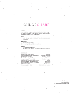 Download CV - Chloe Sharp