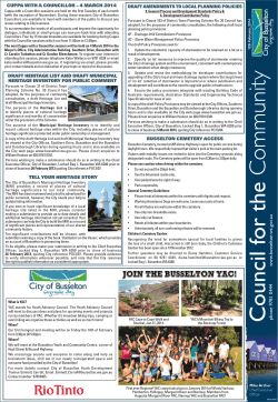 Council for the Community Page 1 12 February 2014