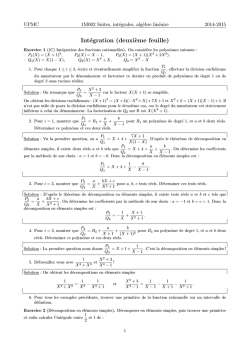 Deuxième feuille d`exercice - IMJ-PRG
