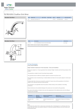 Xia Monobloc Dualflow Sink Mixer