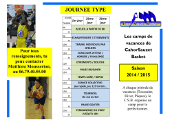 Inscriptions....! - Cahors Sauzet Basket
