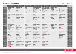 Gymplan - Sportspaß