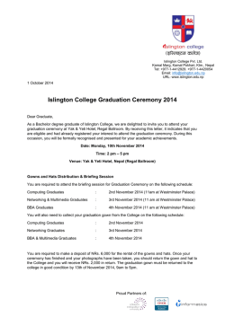 Islington College Graduation Ceremony 2014