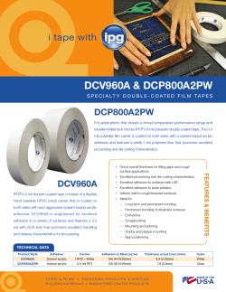 double-coated film tapes - Intertape Polymer Group