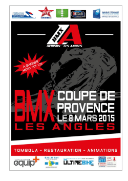 Invitation les angles - bmx avignon les angles