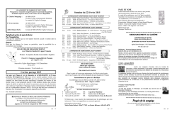 HORAIRE DU 13 JUILLET AU 11 AO&Ucirc;T