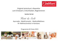 Jentschura Kurprogramm 2015