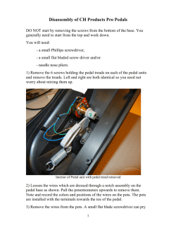 Disassembly of CH Products Pro Pedals