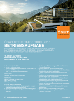 Infos und Programm