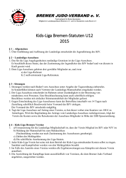 Kids-Liga Bremen-Statuten U12 2015 - beim Bremer Judo