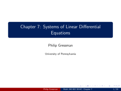 Chapter 7 - Penn Math - University of Pennsylvania