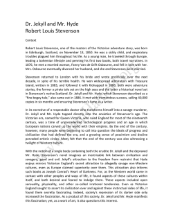 Dr. Jekyll and Mr. Hyde Robert Louis Stevenson