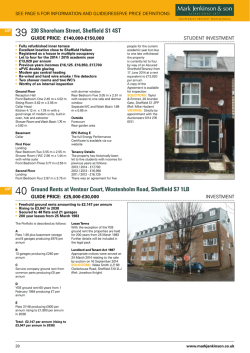 Ground Rents at Ventnor Court, Wostenholm Road, Sheffield S7 1LB