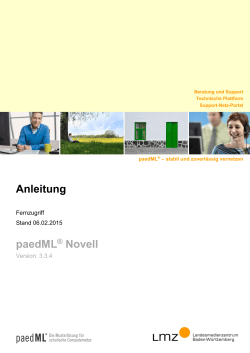 paedML® Novell - Landesmedienzentrum Baden