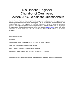 Rio Rancho Regional Chamber of Commerce Election 2014