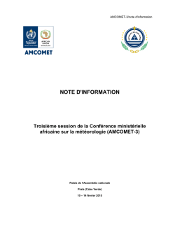 NOTE D`INFORMATION