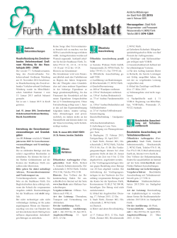 Amtsblatt, Nummer 2, vom 4. Februar 2015