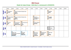 Ouvrir l`emploi du temps PDF
