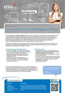 (m /w) Softwarelösungen in München (MUE-AP-325)