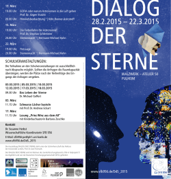Flyer - Dialog der Sterne - als PDF
