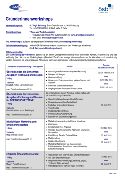 Gr&uuml;nderInnenworkshops