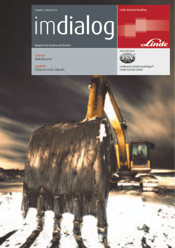 Imdialog 01/2015 - FSN F&ouml;rdertechnik GmbH