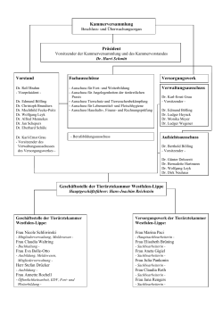 Organigramm (PDF) - Tierärztekammer Westfalen