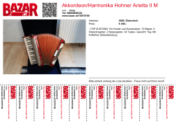 Akkordeon/Harmonika Hohner Arietta II M