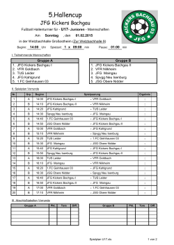 Spielplan U17 - Kickers Bachgau