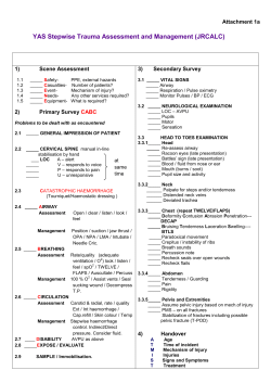 YAS Stepwise Trauma Assessment and