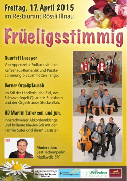 Quartett Laseyer Berner Örgeliplausch HD Martin