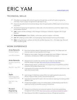 Click here for a PDF Resume