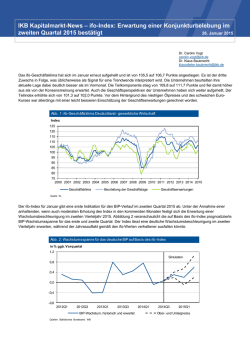 IKB Kapitalmarkt-News &ndash; ifo