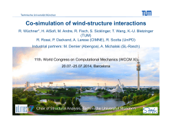Co-simulation of wind-structure interactions