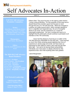 Self Advocates In-Action - YAI NYC Self