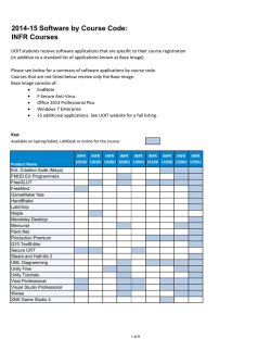 INFR Courses
