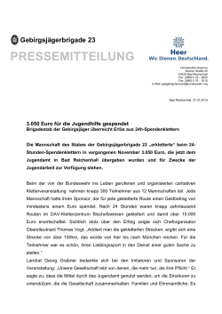 PRESSEMITTEILUNG - Landratsamt Berchtesgadener Land