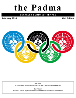 BERKELEY BUDDHIST TEMPLE February 2014 Web Edition