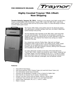 Highly Coveted Traynor YBA