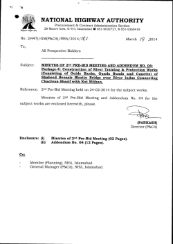 package 4 addendum 4 - National Highway Authority