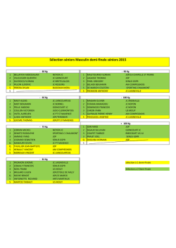 selection seniors masc demi-finale 2015