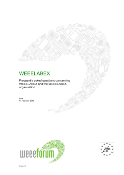WEEELABEX - European Recycling Platform