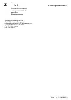 PDF - Vorlesungsverzeichnis